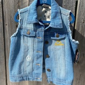 Beatles Jean Cutoff Vest